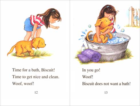 Bathtime for Biscuit illustration